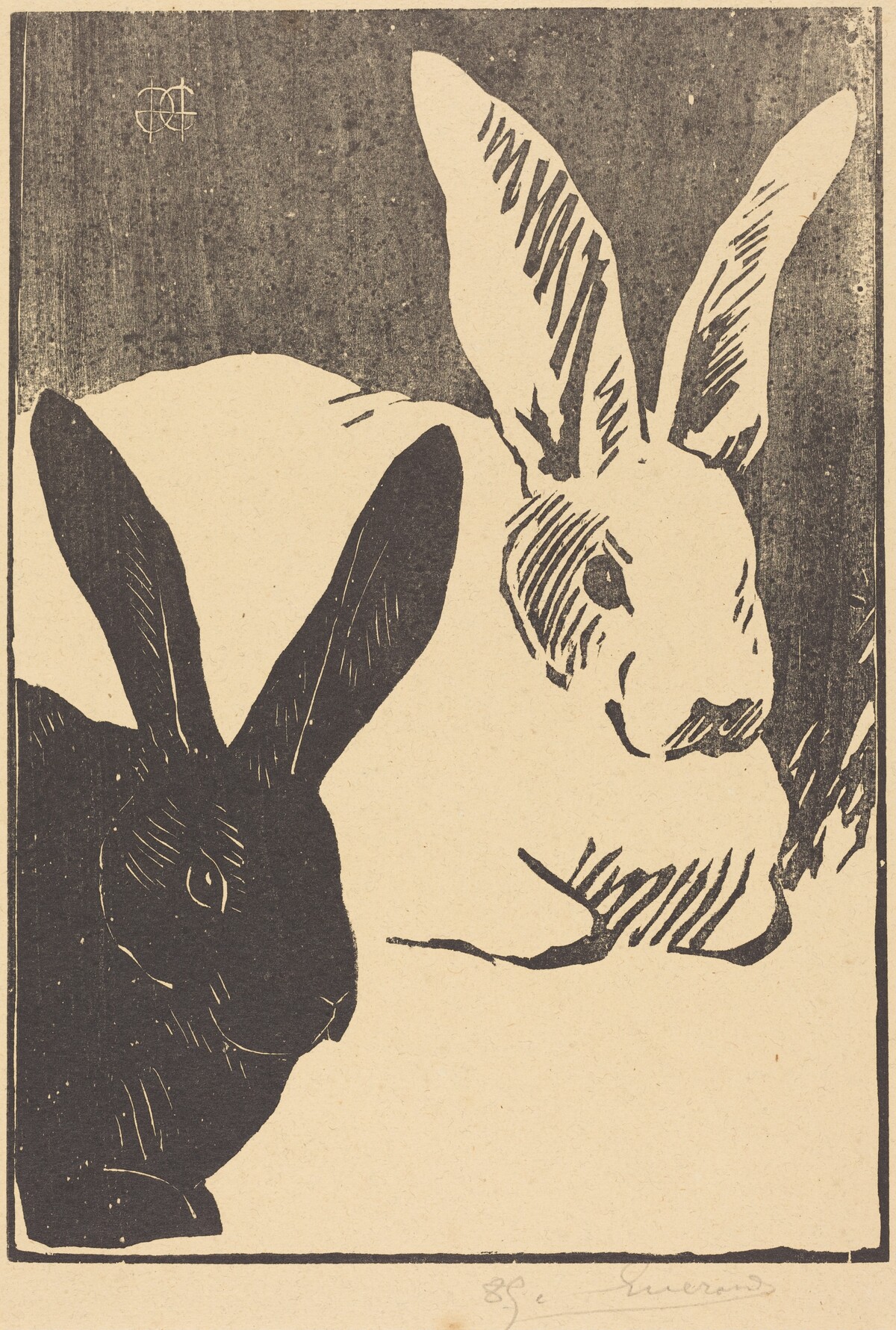 Rabbits (Les Lapins) by Henri-Charles Guérard