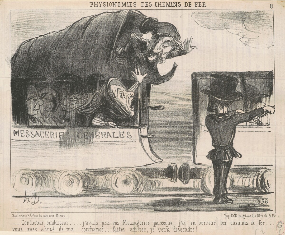 Conducteur ... j'avais pris vos messageries ... by Honoré Daumier