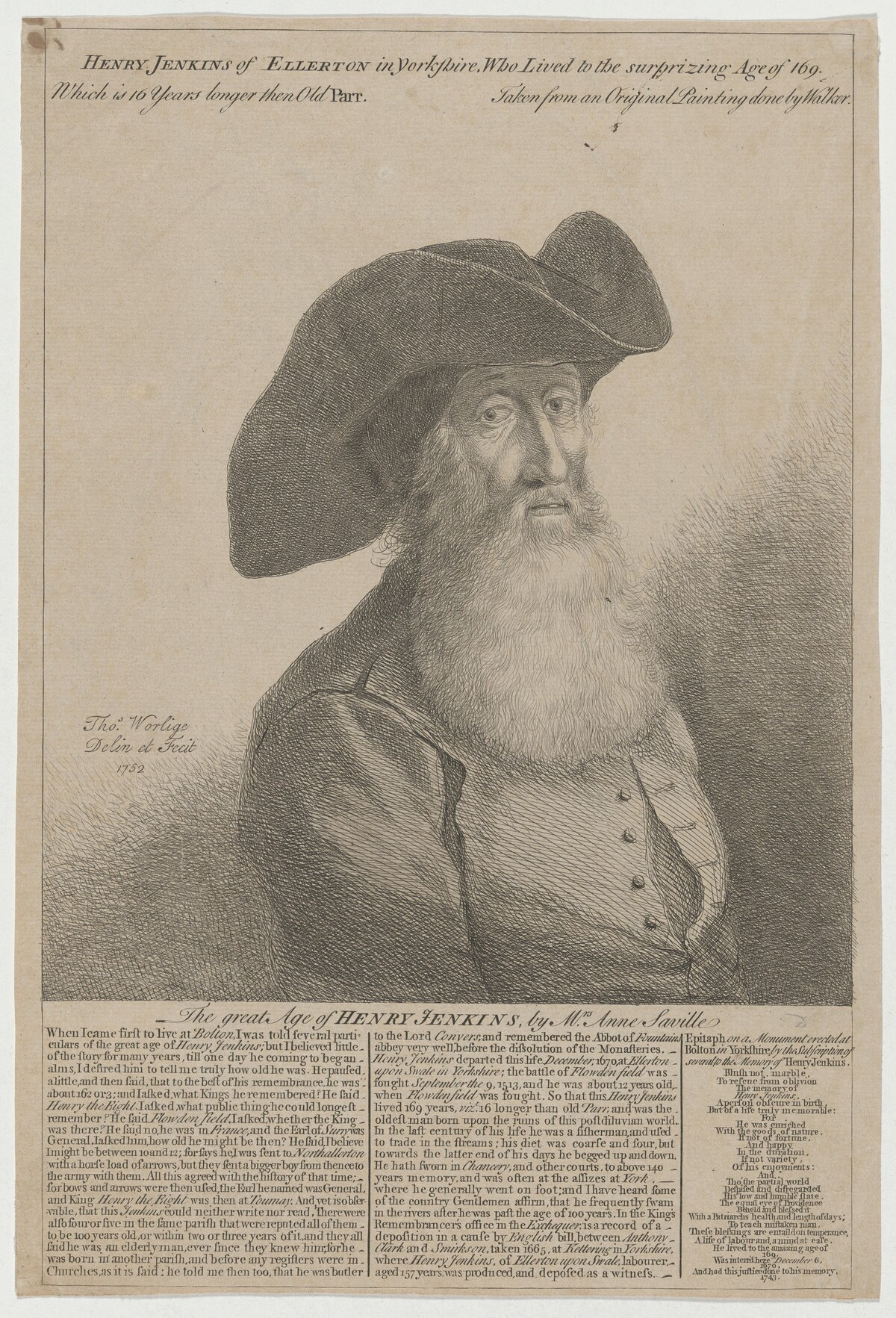The Great Age of Henry Jenkins by Thomas Worlidge