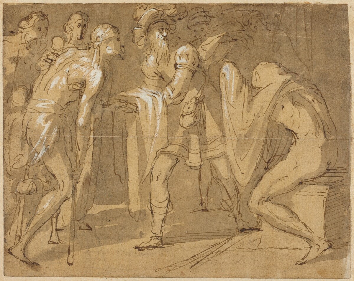 Saint Homobono by Attributed to Avanzino Nucci