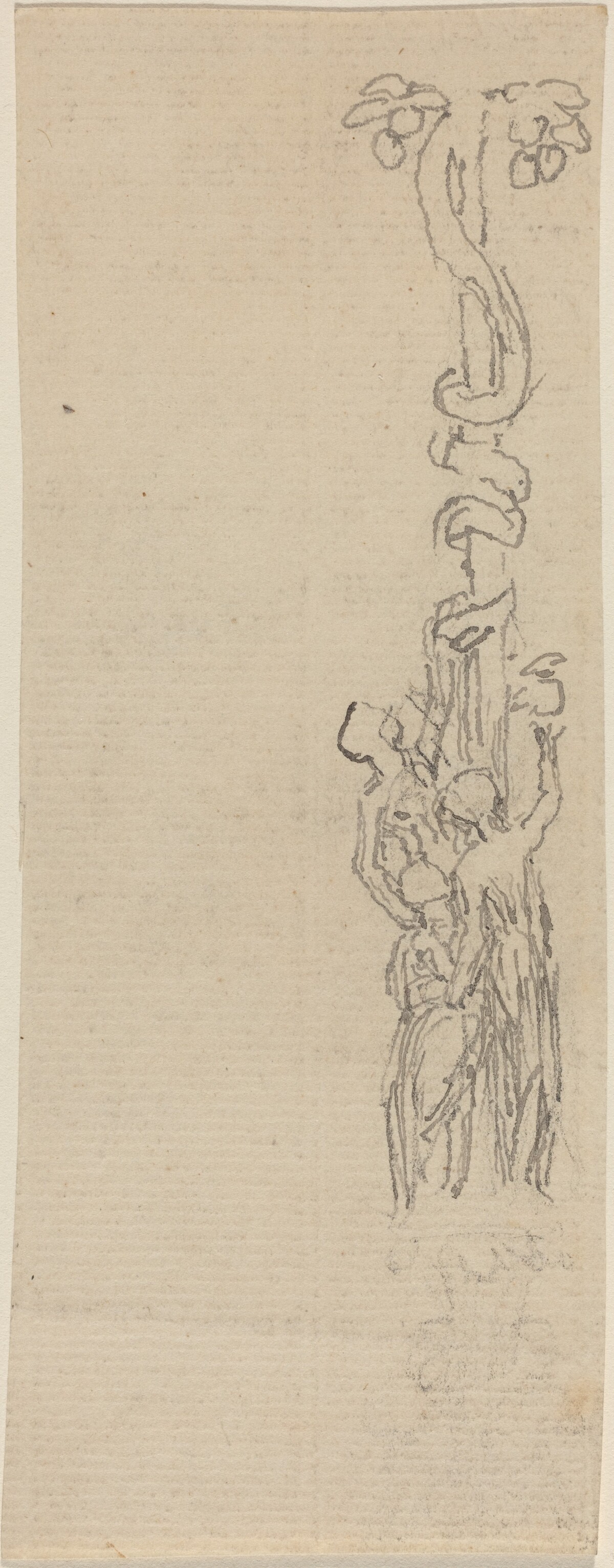 Design for a Candelabrum Representing the Three Graces Gathering the Apples of Hesper by John Flaxman