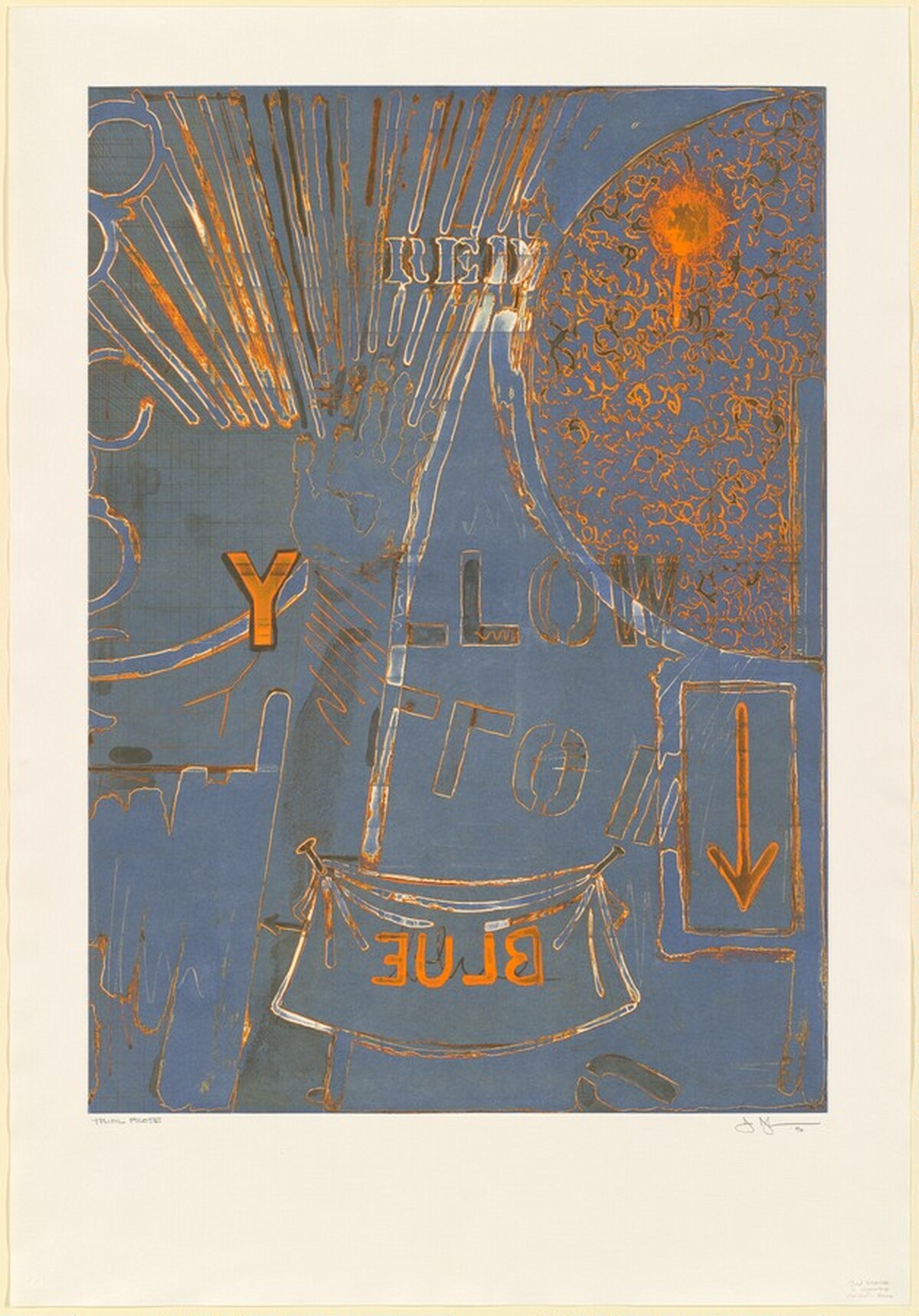 Untitled [trial proof] by Jasper Johns