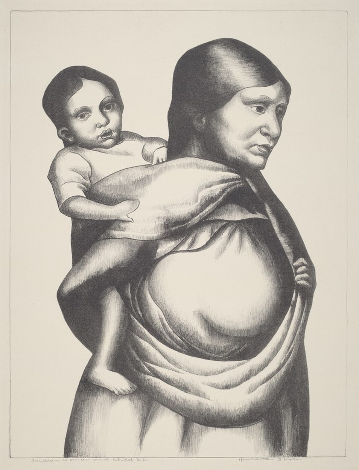 Indian Woman and Child by Henrietta Mary Shore