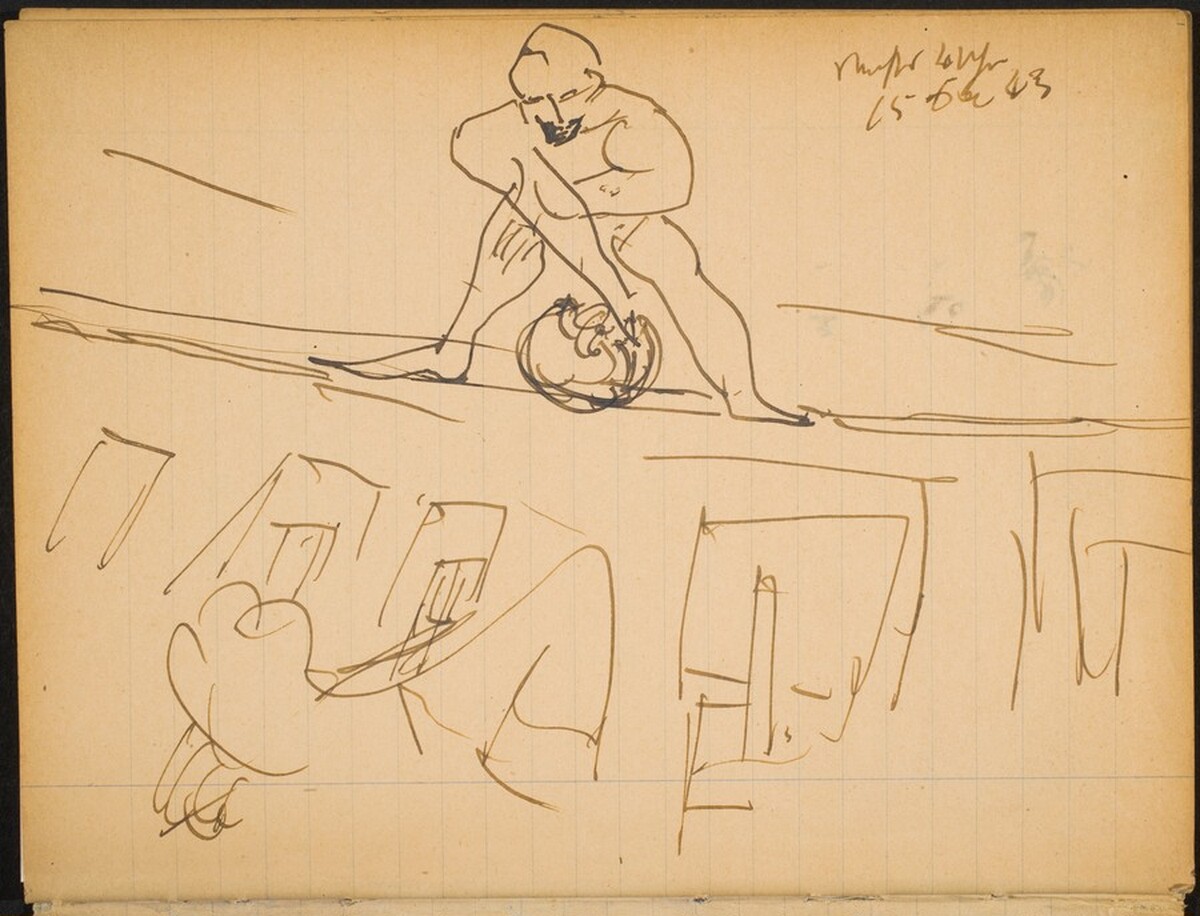 Seiltänzer (Tightrope Walker) [p. 1] by Max Beckmann