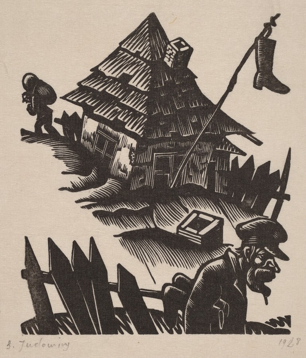 Bootmaker's Cottage by Solomon Borisovich Judovin