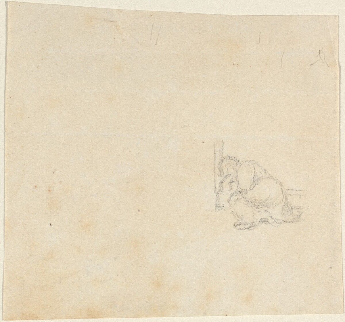 Figure Sleeping in a Doorway by John Flaxman
