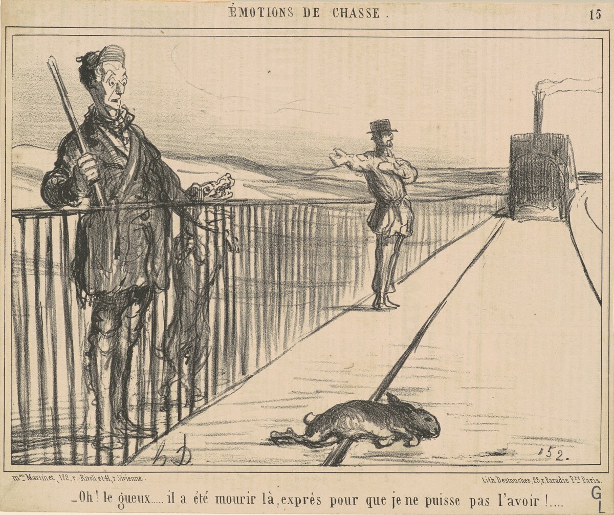 Oh! Le gueux ... il a été mourir la ... by Honoré Daumier