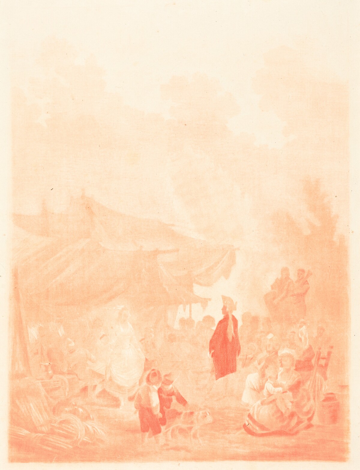 Noce de Village (Village Wedding) by Charles-Melchior Descourtis after Nicolas Antoine Taunay