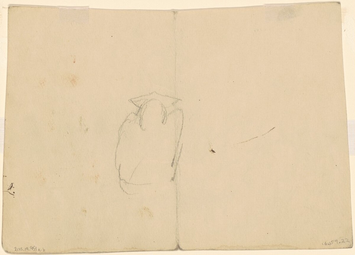 Unidentified Study [verso] by Joseph Stella