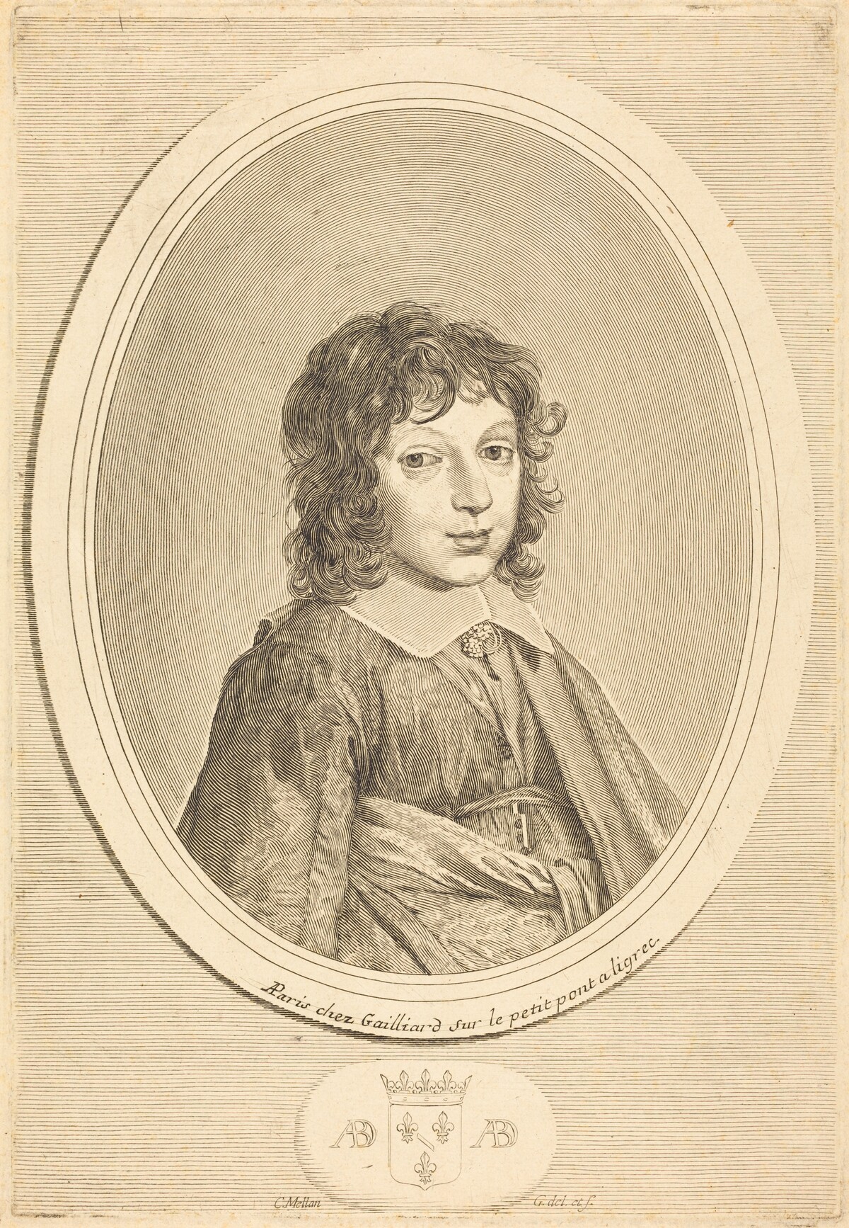 Armand de Bourbon, Prince de Condi by Claude Mellan