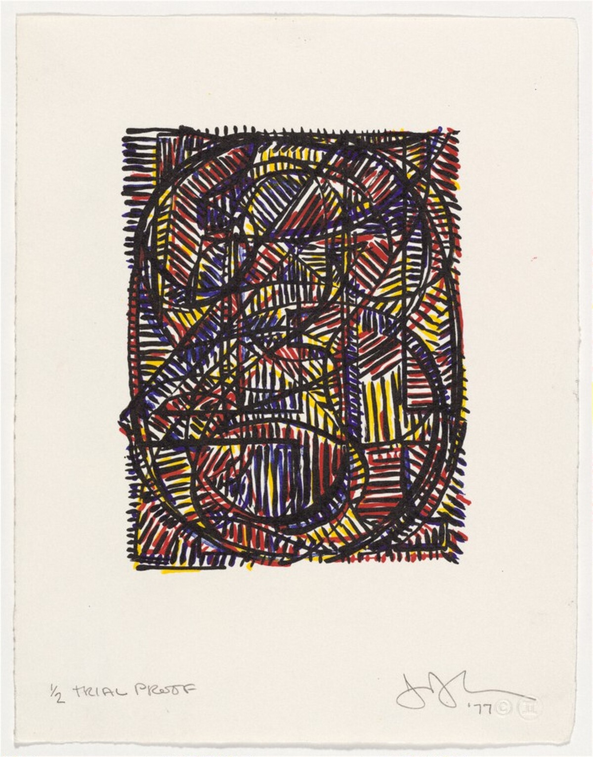 0 through 9 [trial proof] by Jasper Johns