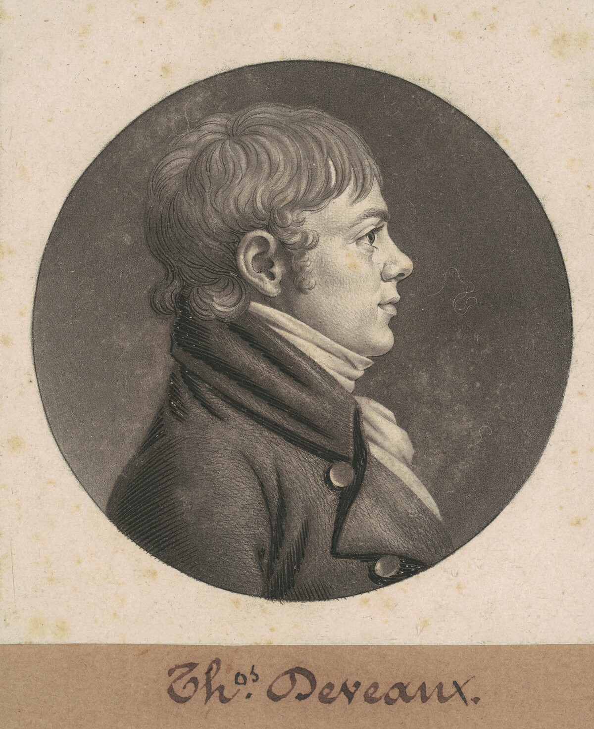 Robert Mills by Charles B. J. Févret de Saint-Mémin