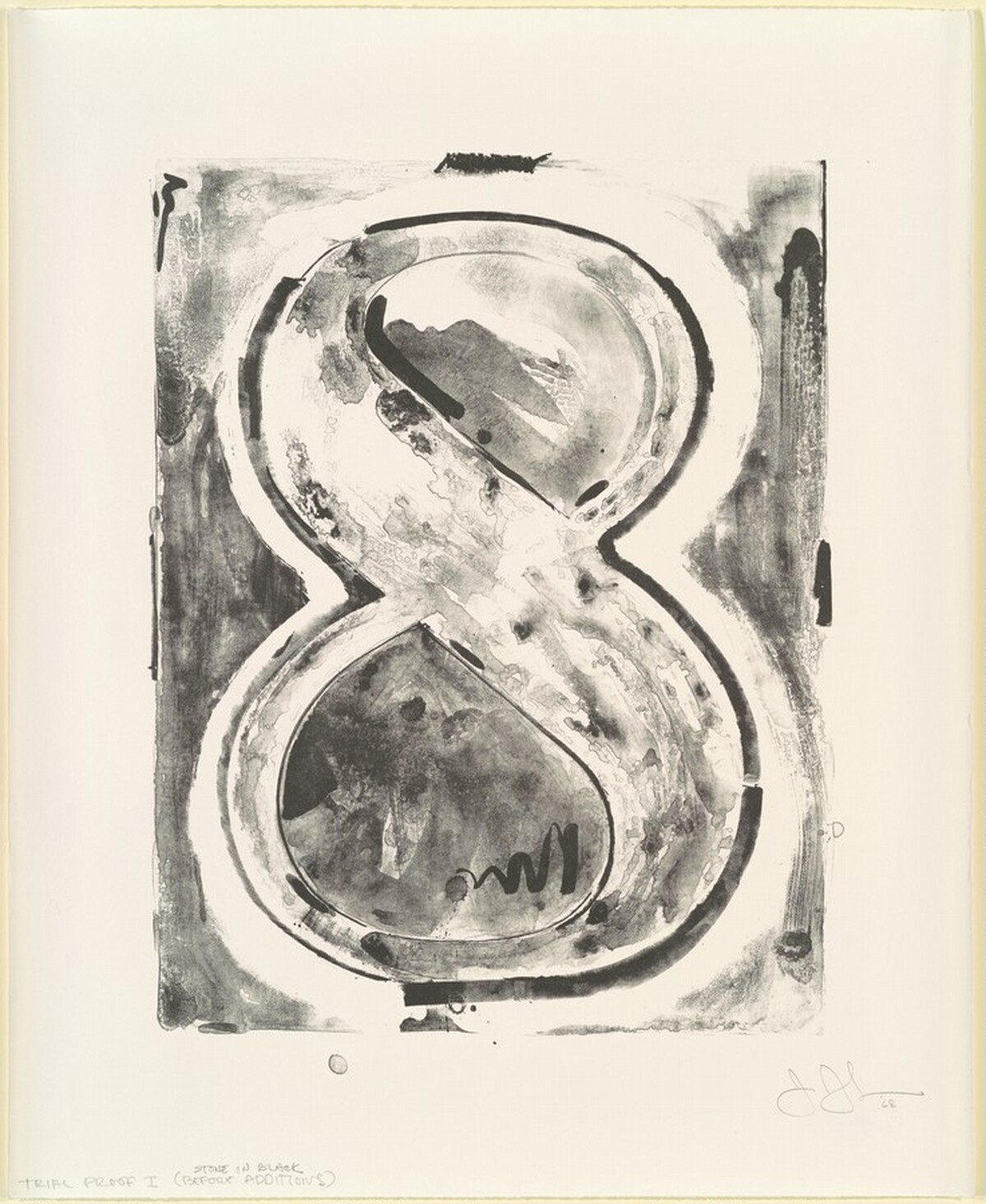 Figure 8 [trial proof 1] by Jasper Johns