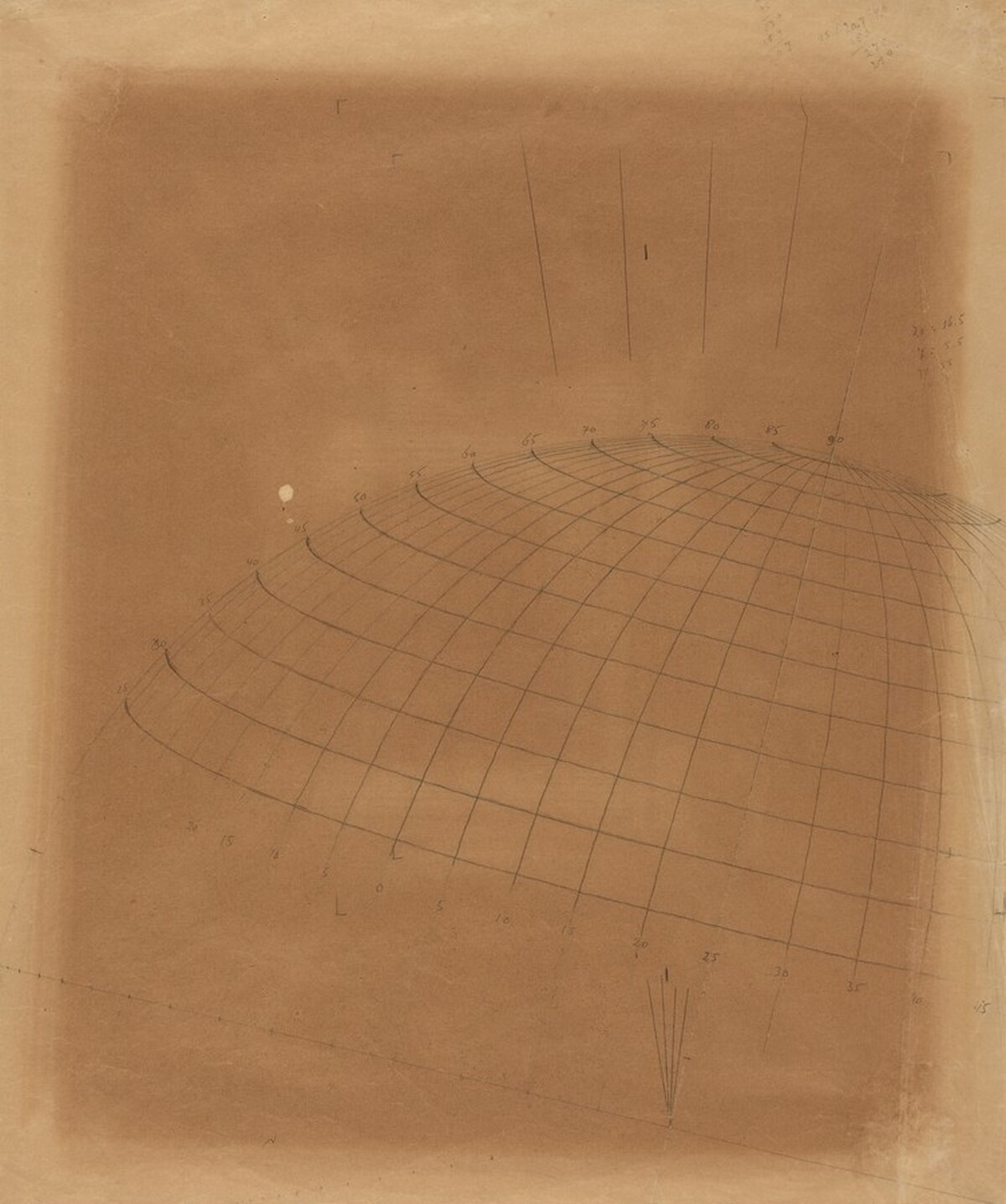 Sphere Surface with Longitudinals and Latitudinals by M.C. Escher