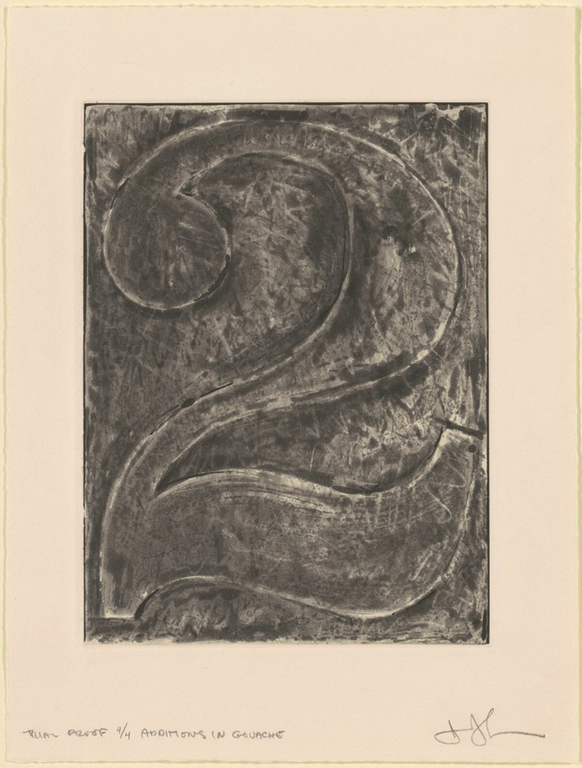 Figure 2 [trial proof 4] by Jasper Johns