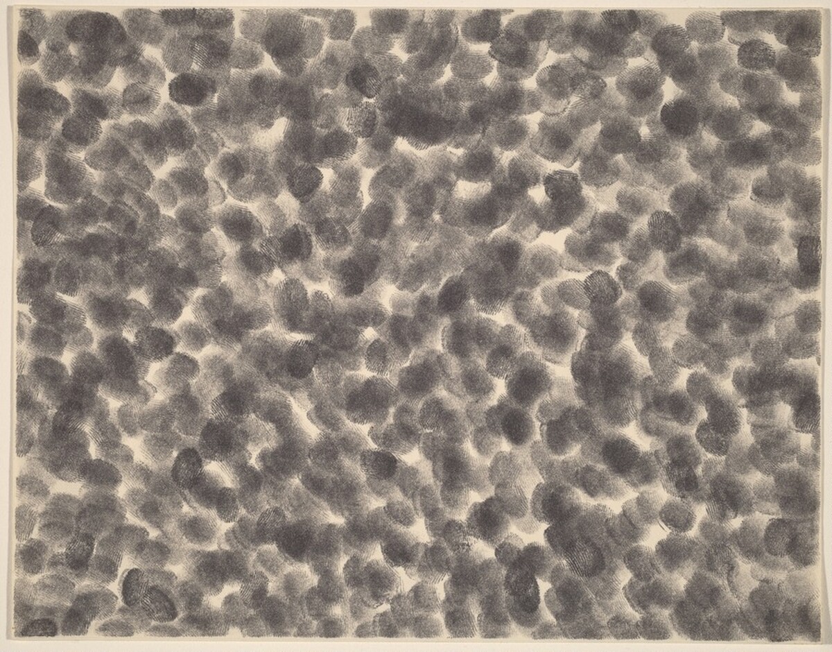 Fingerprint Drawing by Joel Shapiro