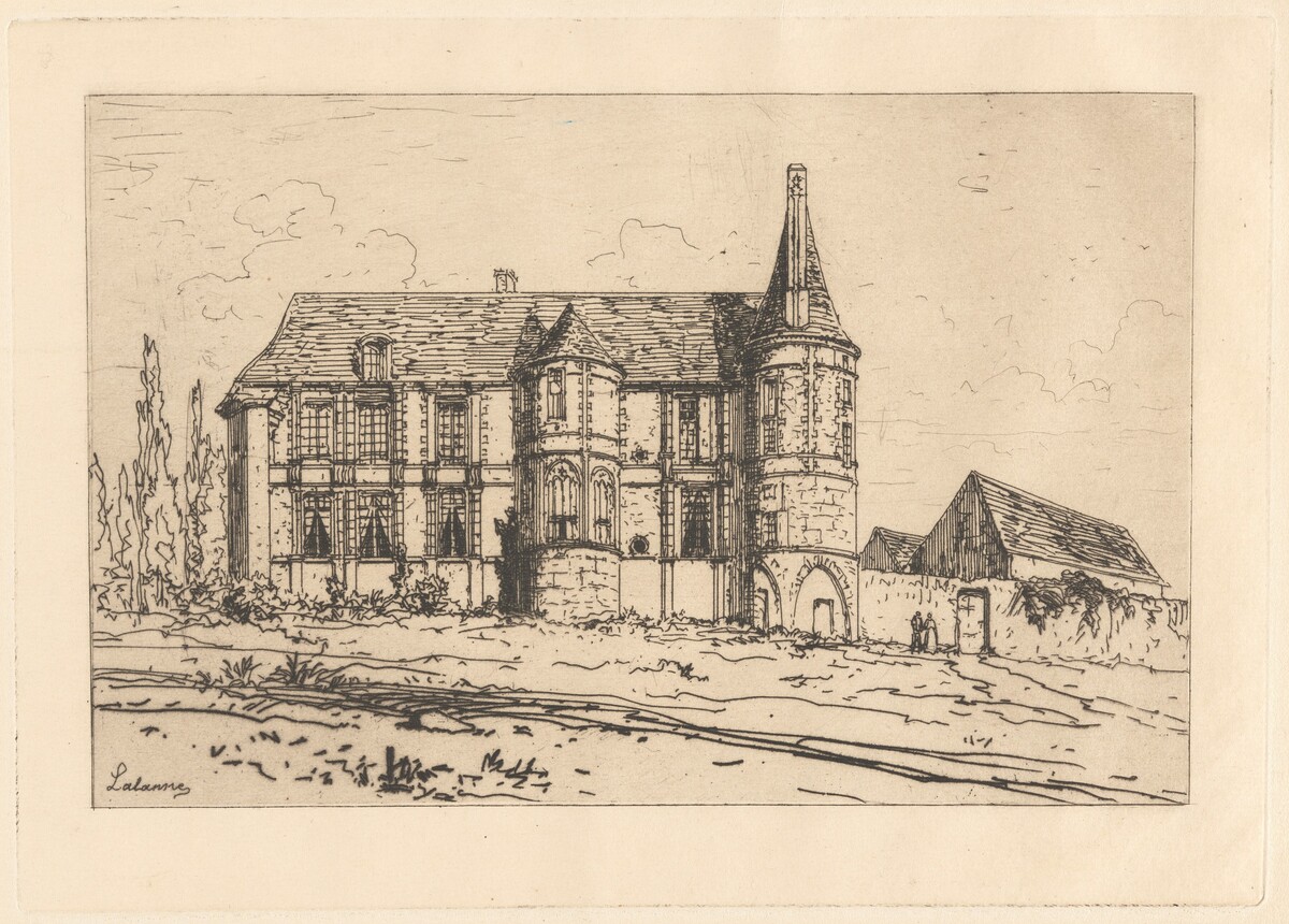 Castle with Two Towers by Maxime Lalanne