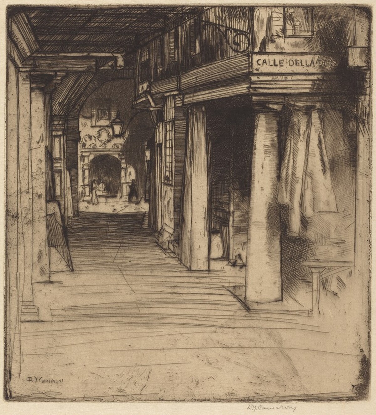 Venetian Street by David Young Cameron