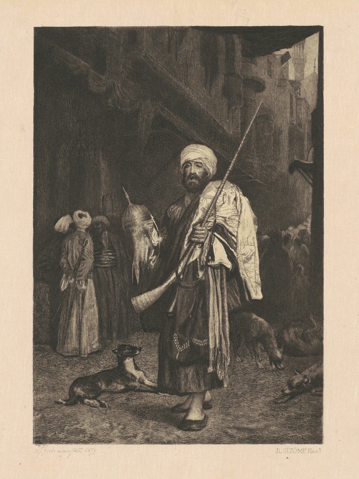 The Old Clothes Dealer, Cairo by Stephen James Ferris, after Jean-Léon Gérôme