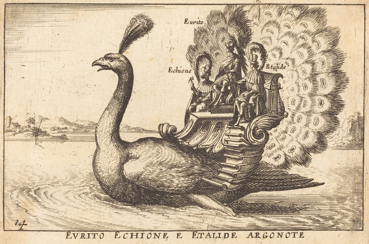 Evrito Echione e Etalide Argonote by Balthasar Moncornet after Remigio Cantagallina