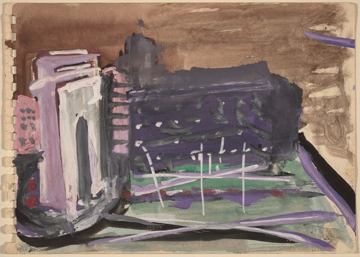 Paris Street Scene with Arch at Left by Mark Rothko