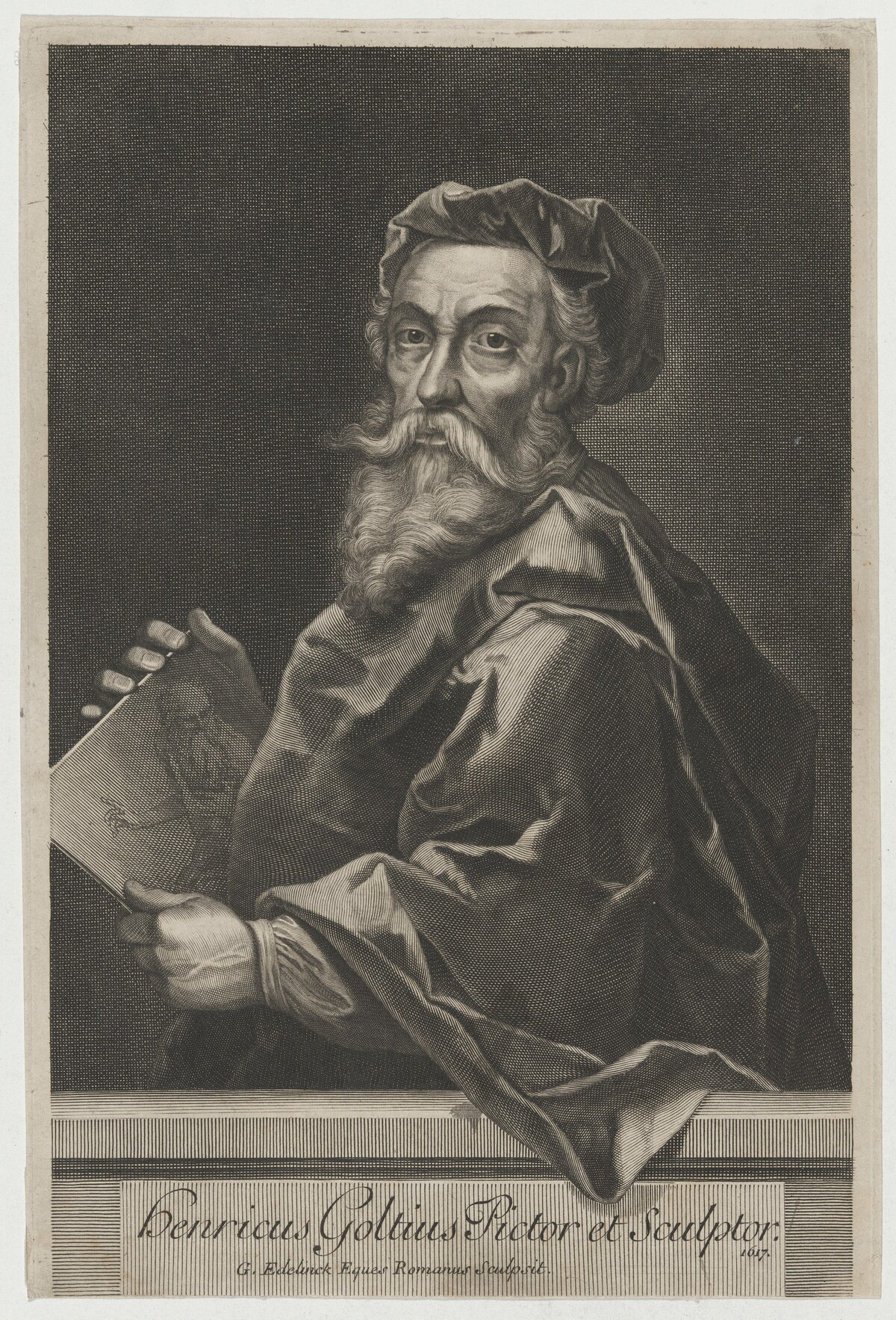 Hendrik Goltzius, Pictor et Sculptor by Gerard Edelinck