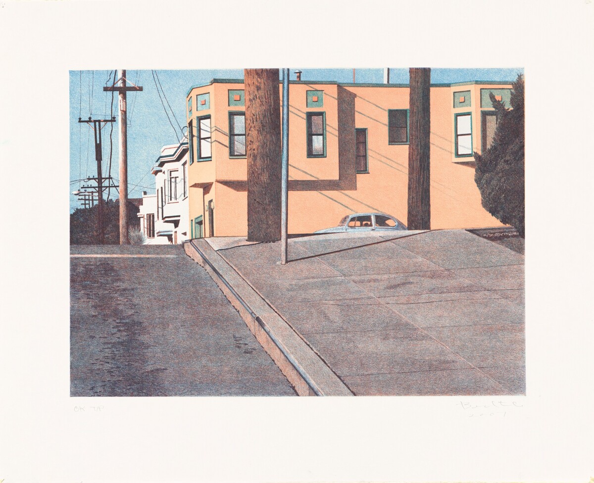 Mississippi Street Intersection by Robert Bechtle