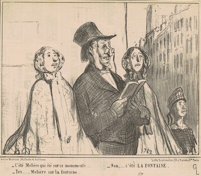 C'été Molière que été sur ce monumente ...