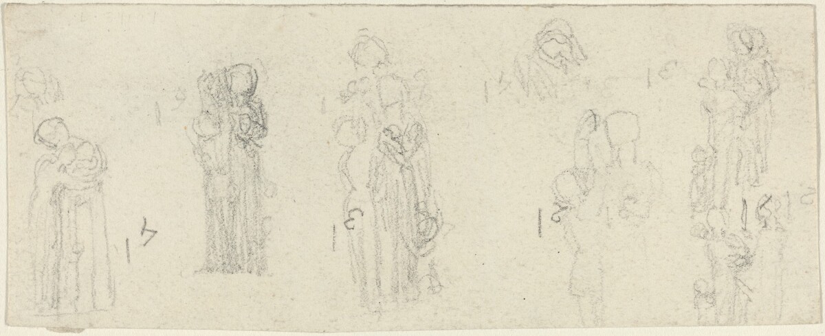 Sheet of Studies [recto and verso] by John Flaxman