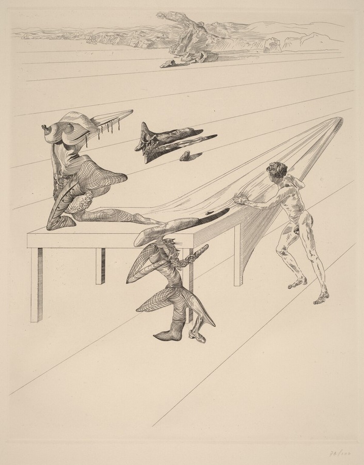 Grasshopper Child (Enfant sauterelle) by Salvador Dalí
