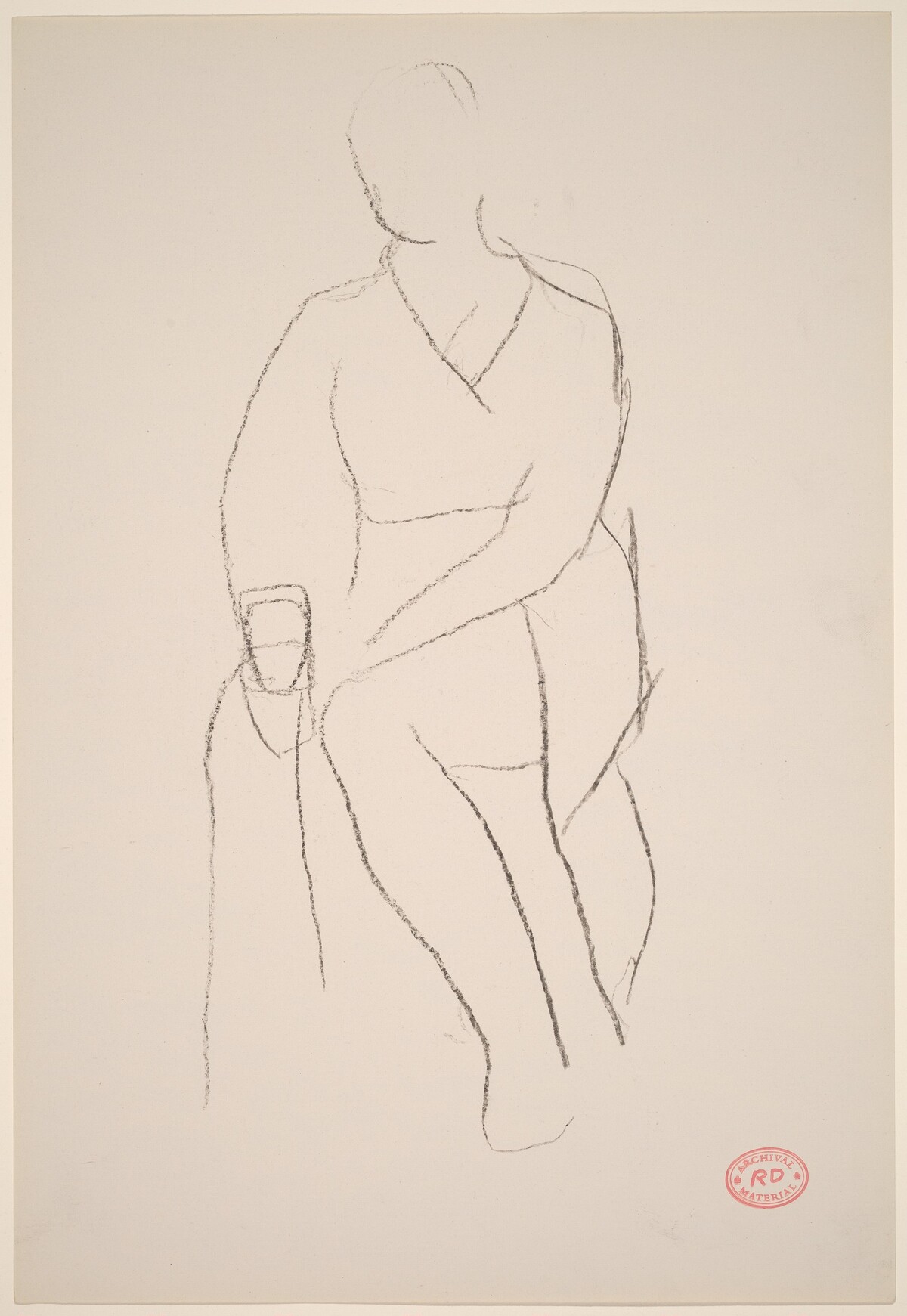Untitled [seated female figure] by Richard Diebenkorn