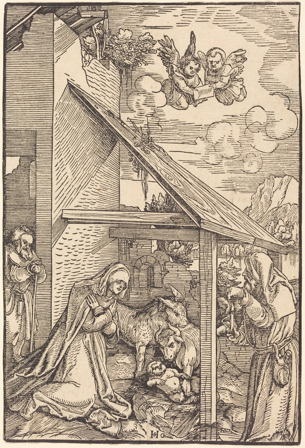 The Nativity by Hans Leonard Schäufelein