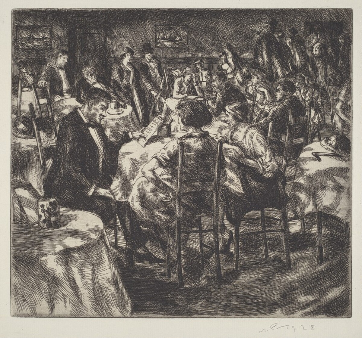A Restaurant Interior by Martin Petersen