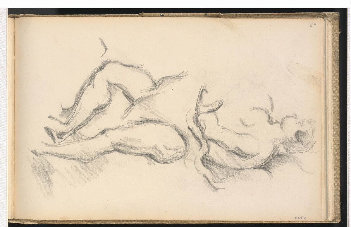 Study of the Allegorical Figure of the Genius of Health from Rubens' "The Birth of Louis XIII at Fontainbleau" by Paul Cezanne