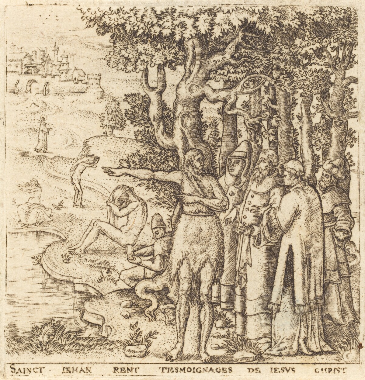 John the Baptist Testifies for Christ by Léonard Gaultier