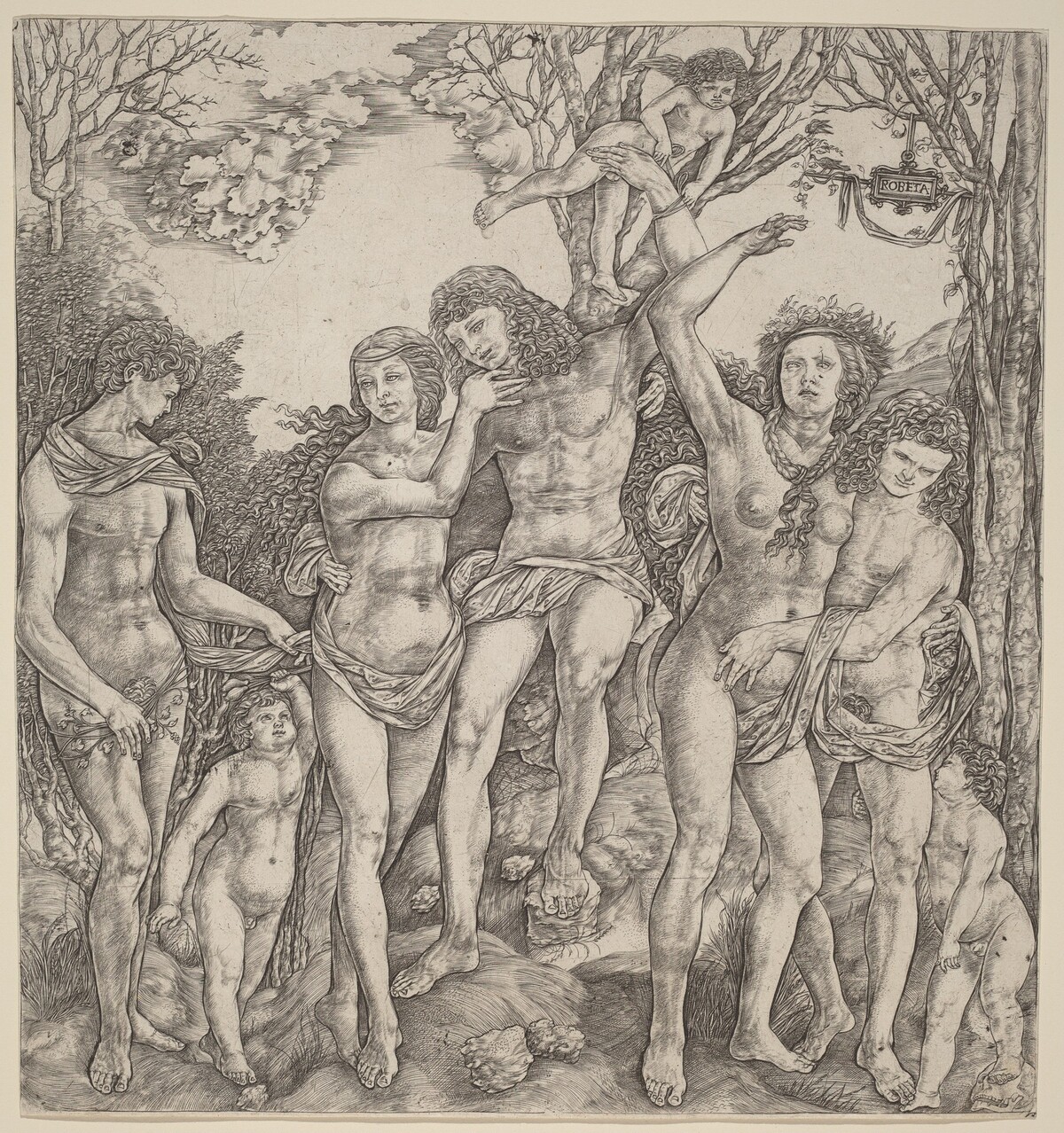 Allegory of Carnal Love by Cristofano Robetta