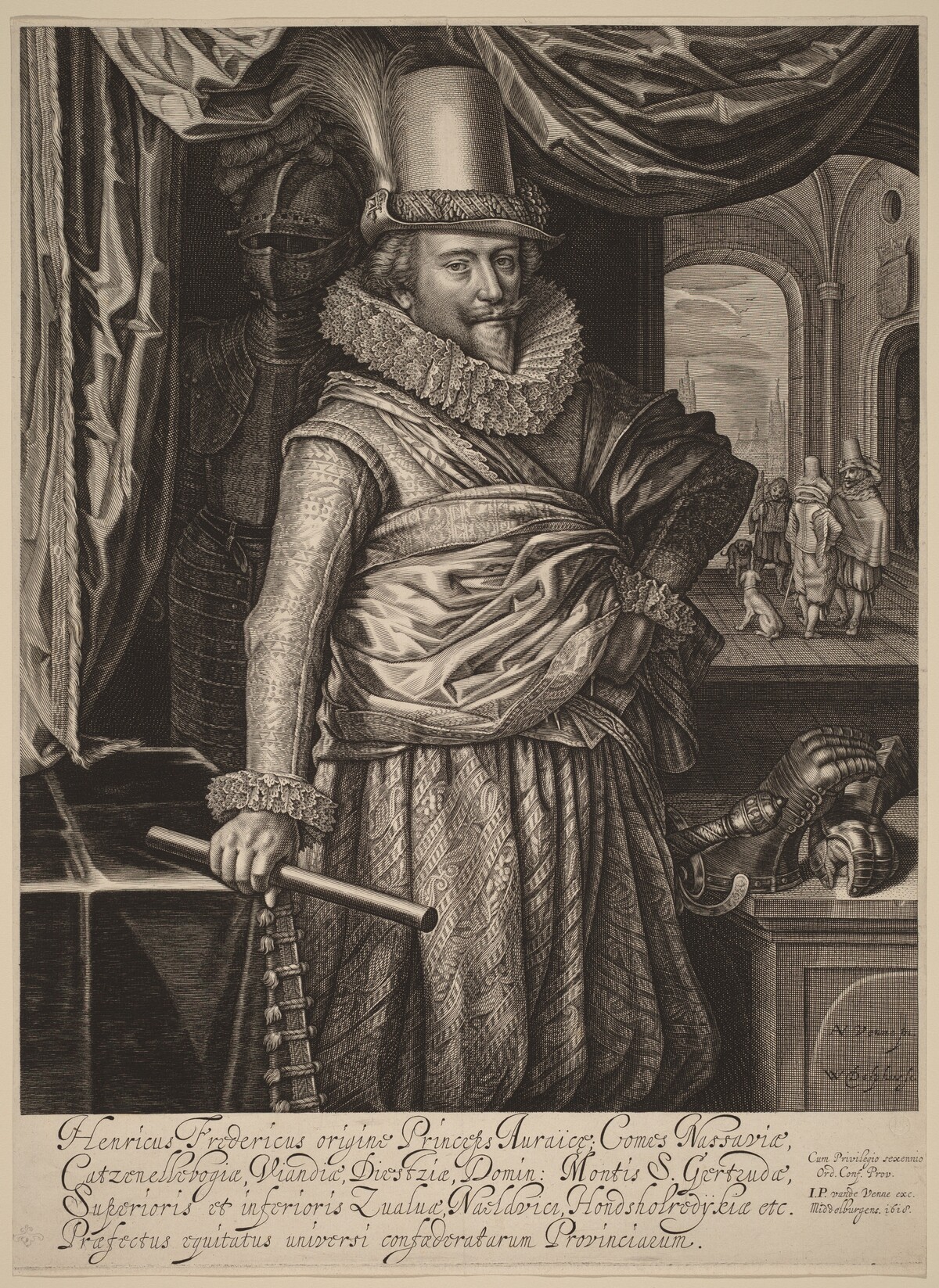 Frederik Hendrik, Prince of Nassau-Orange by Willem Jacobsz Delff after Adriaen Pietersz van de Venne