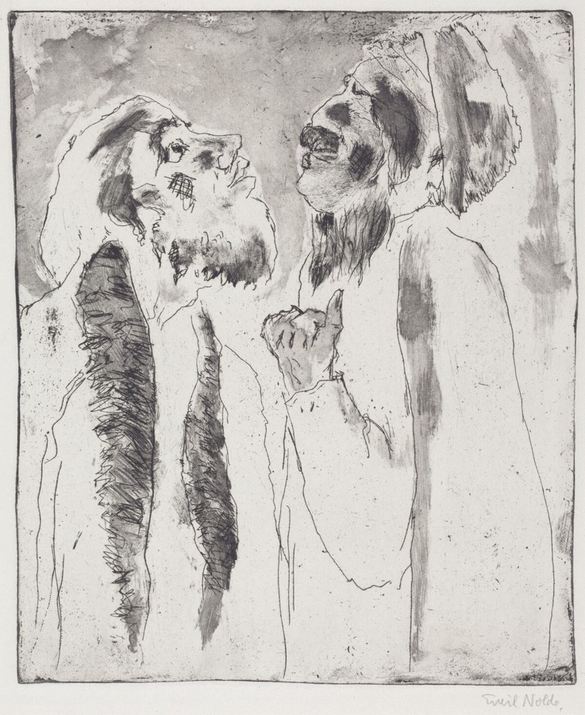 Siberian Squire (Sibirsche Gutshernn) by Emil Nolde