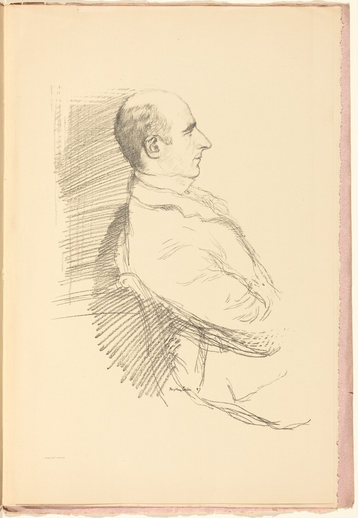 Arthur Wing Pinero by Sir William Rothenstein