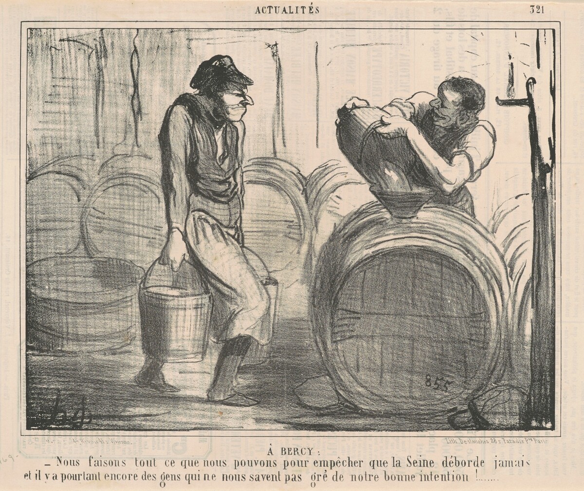 A Bercy: Nous faisons ... ce que nous pouvons ... by Honoré Daumier