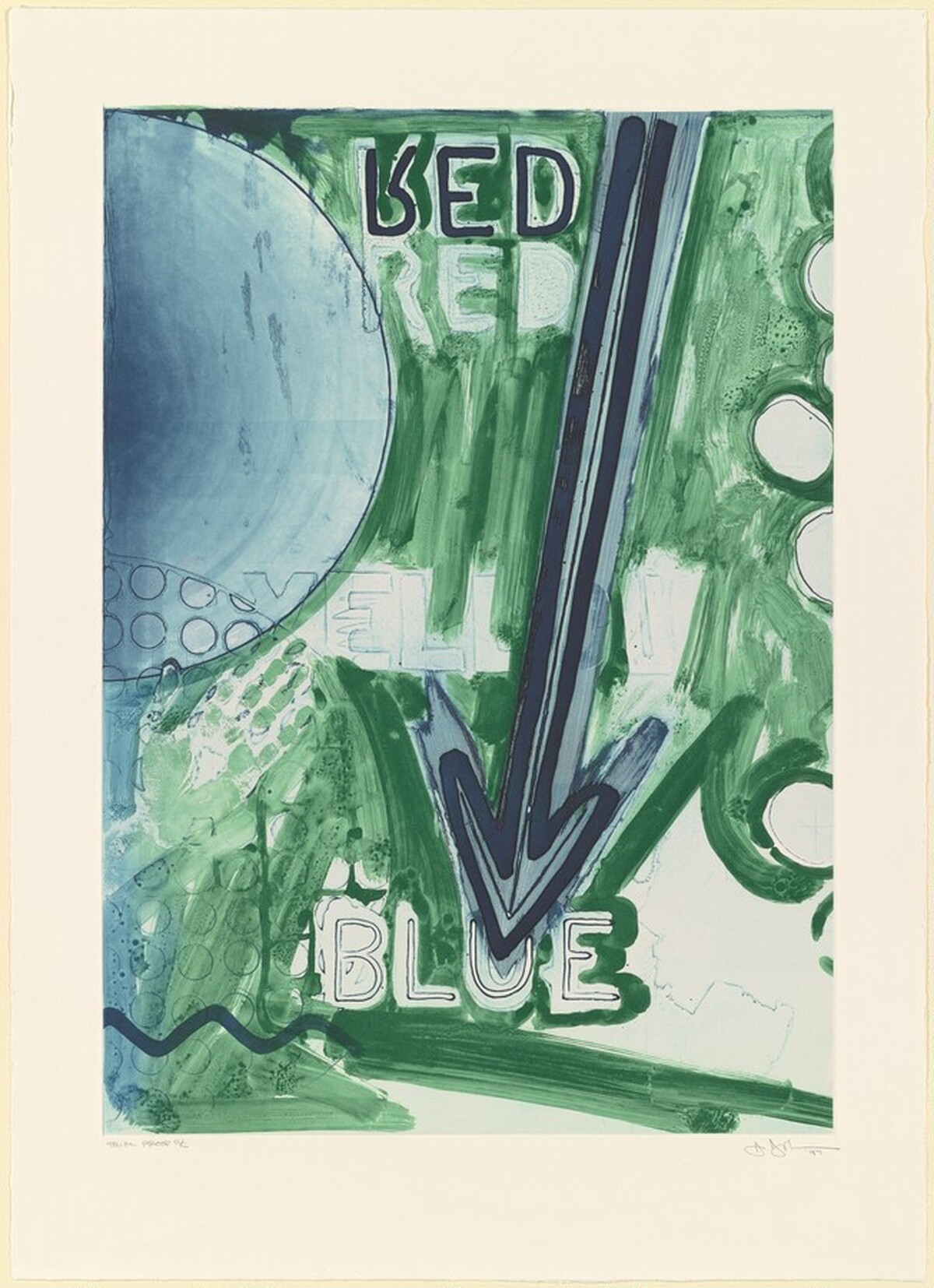 Untitled [trial proof C] by Jasper Johns