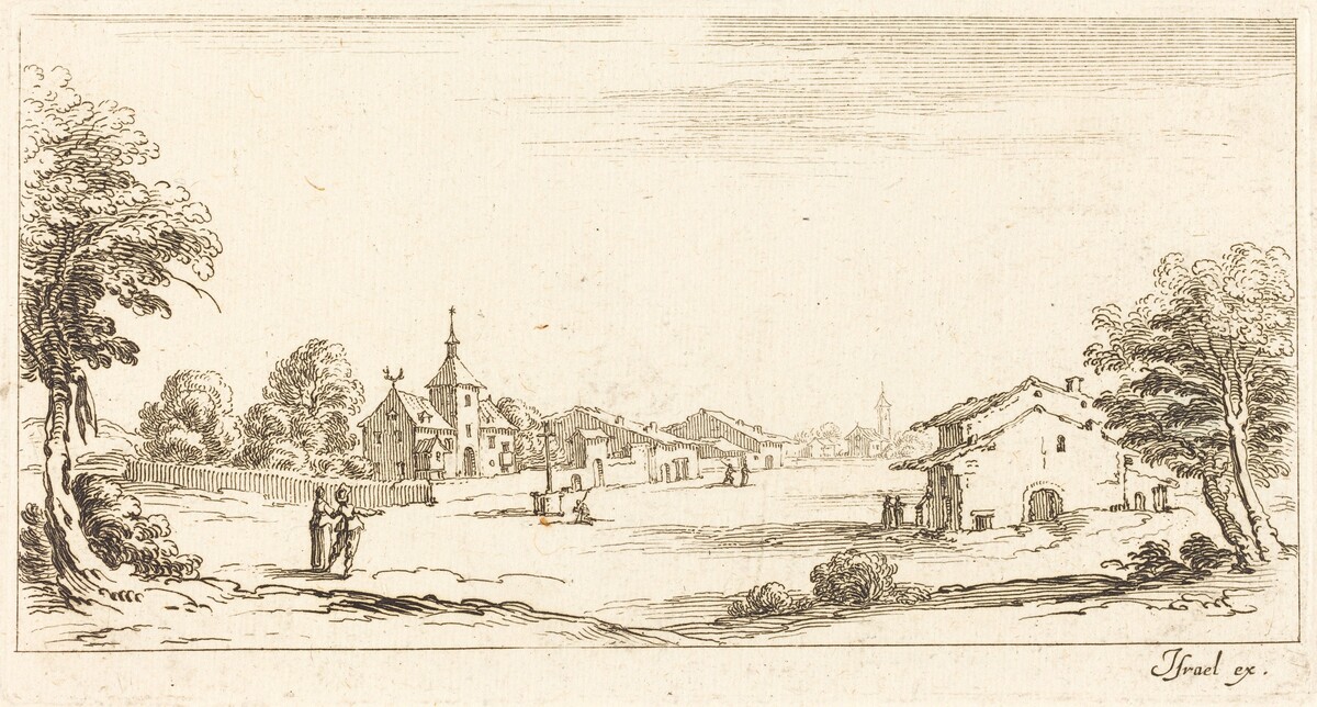 Landscape by after Jacques Callot