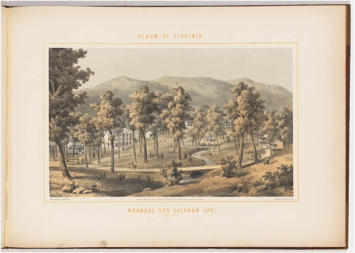 Roanoke Red Sulphur Spring by after Edward Beyer