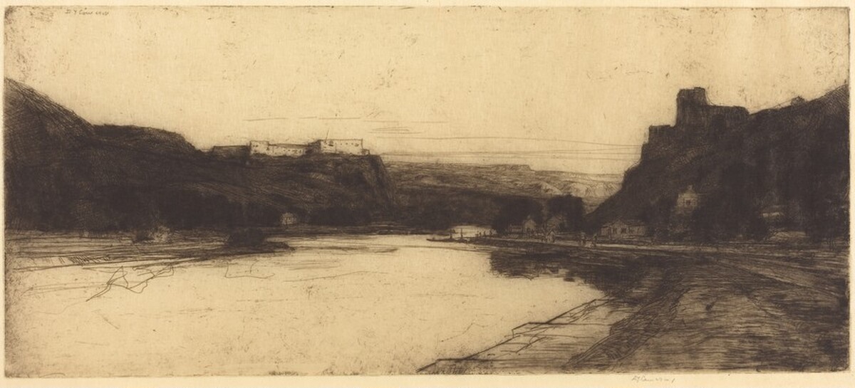The Meuse by David Young Cameron