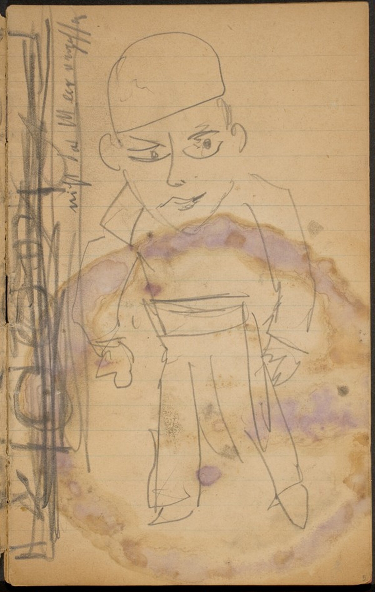 Kleiner Mann mit Kappe (Small Man with a Hat) [p. 5] by Max Beckmann