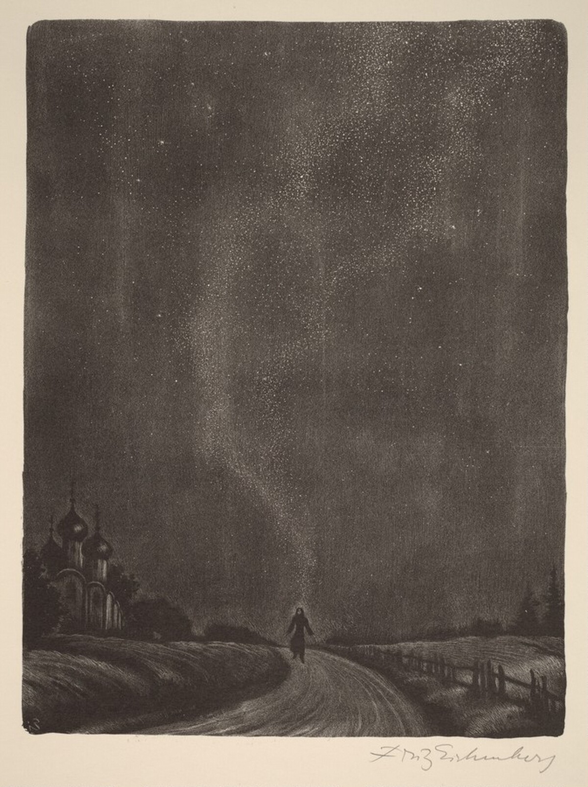 The Mystery of Earth (Book VIII: Mitya, facing p.284) by Fritz Eichenberg
