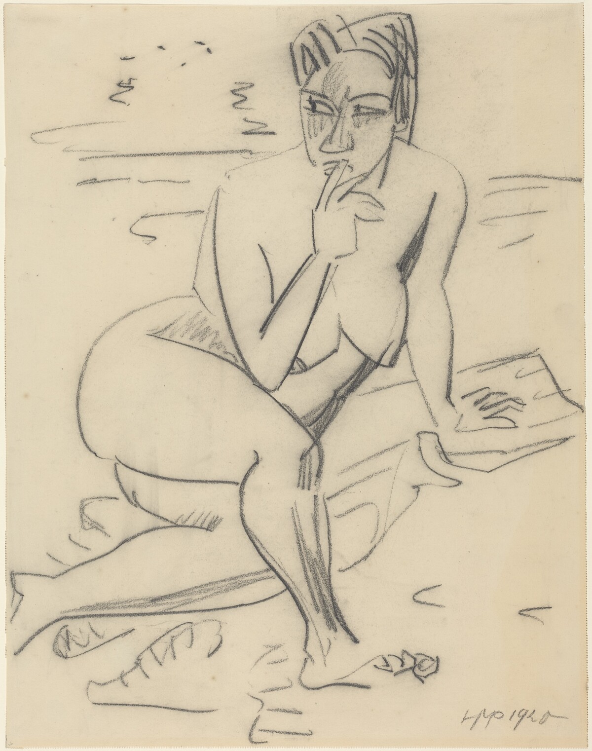 Nude Figure by Max Pechstein