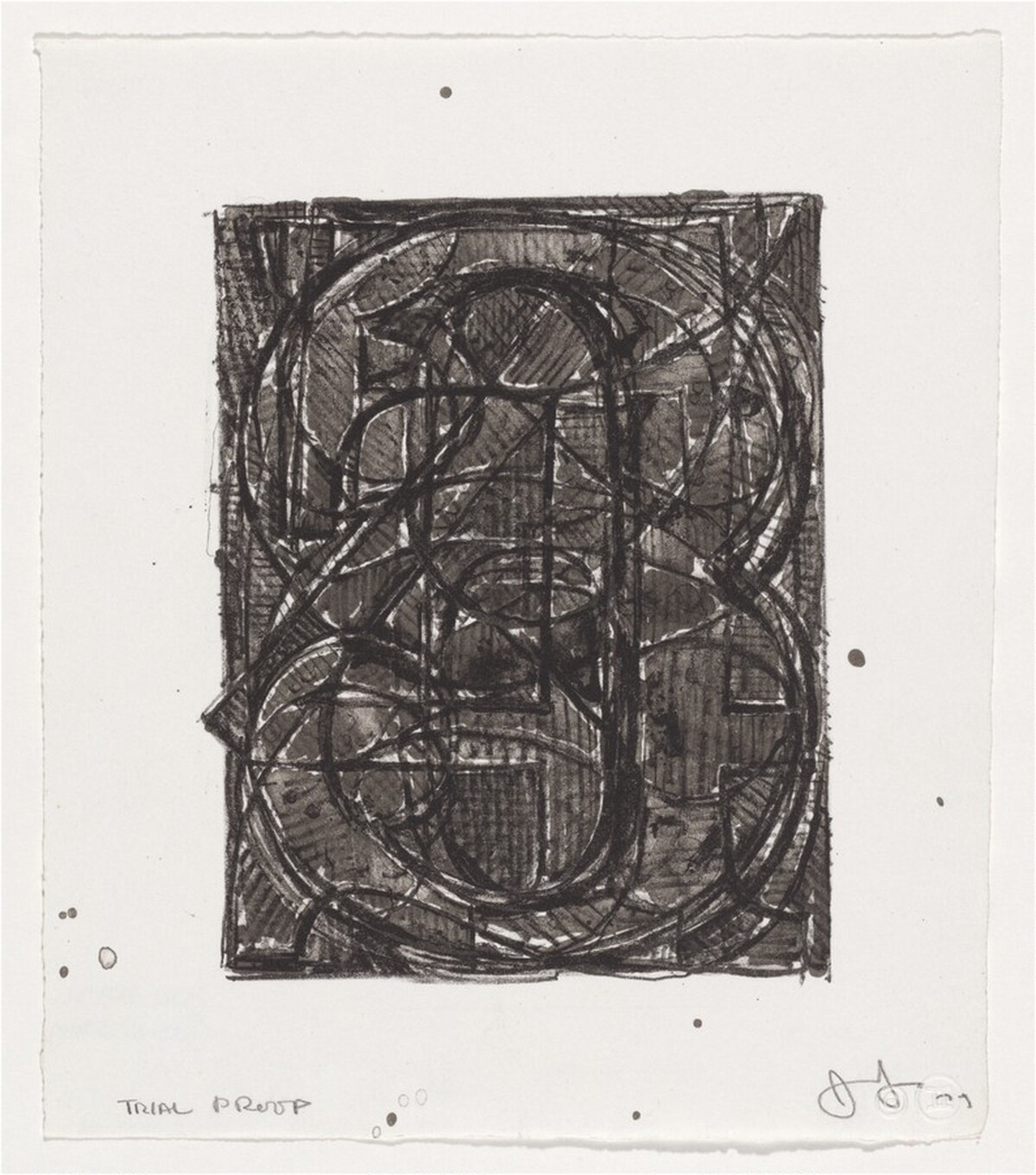 0 through 9 [trial proof] by Jasper Johns