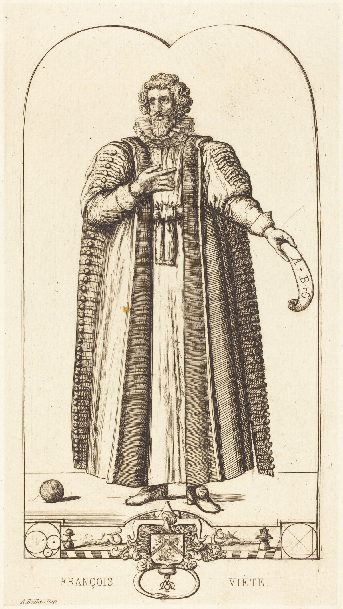 François Viète by Charles Meryon, after Jean Rabel