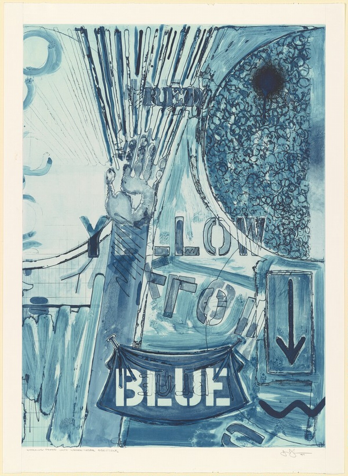 Untitled [working proof] by Jasper Johns
